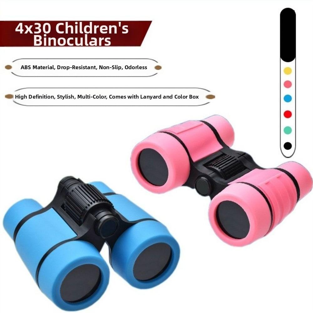 ABS Binocular 4X30 Magnification Science Education Toy Cartoon Kids Telescope Exploring