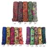 Embroidered Tassel Cotton Hijab for Muslim Women Scarf Floral Shawl Tassel Scarves Woman Large Hijabs Tie-dye Vintage Headscarf