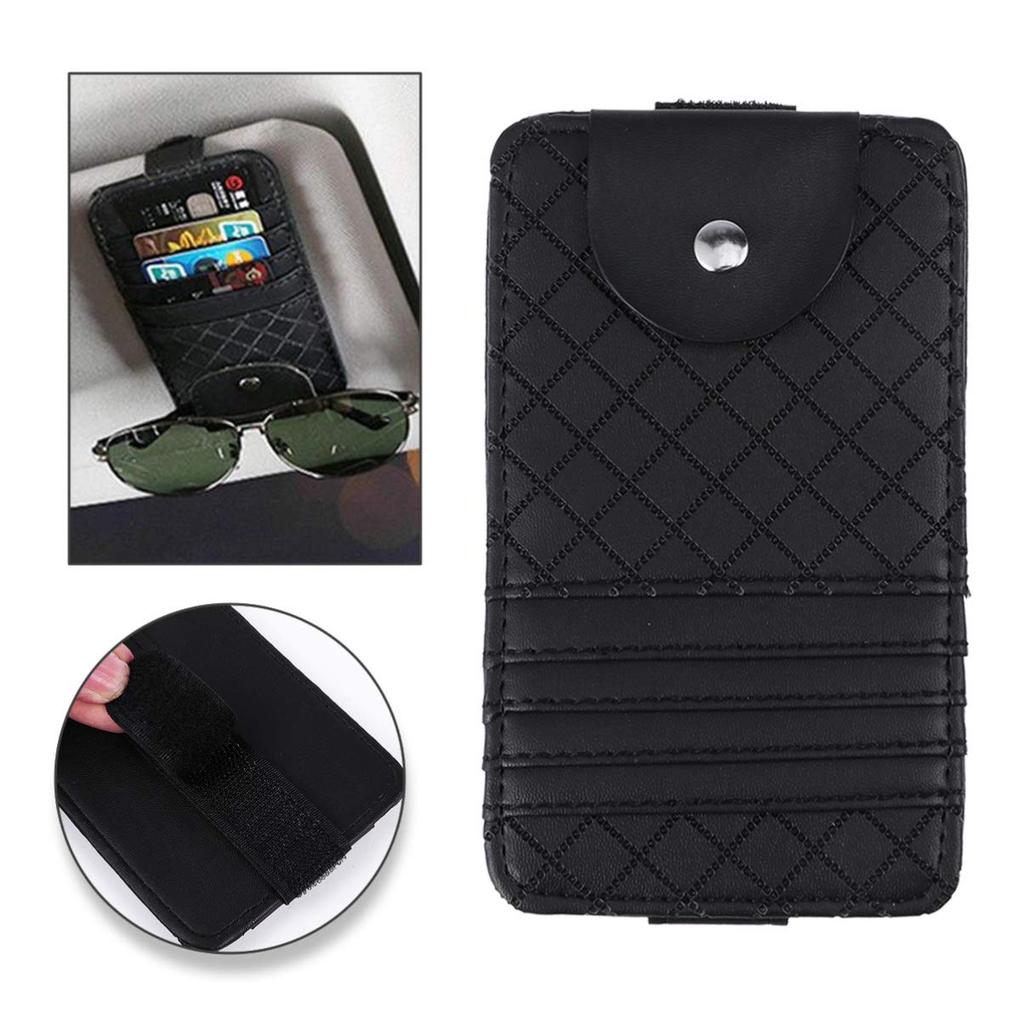 Карман для солнцезащитного козырька автомобиля VORCOOL для хранения вещей в автомобиле. Держатель для солнцезащитных очков. Держатель для карт. Хранение аксессуаров.