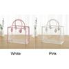 PVC Gift Bag Pink White Storage Bag Creative Shopping Bags