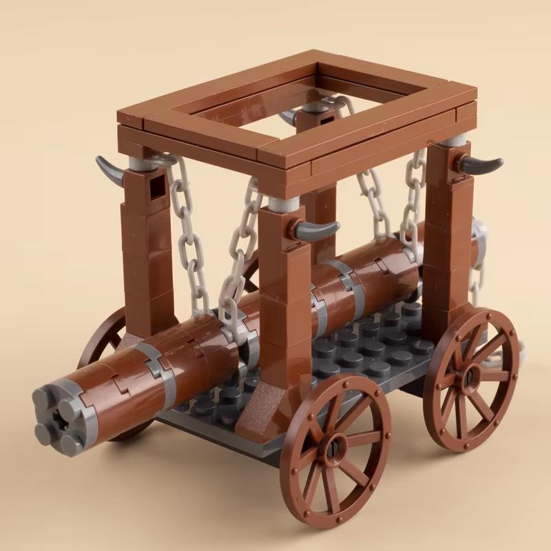 MOC Средневековая Сцена Строительные Блоки Военный Лагерь Viking Warrior Солдаты Палатка Аванпост Пиратский Корабль Конюшня Замковая Стена Кирпичи Игрушка