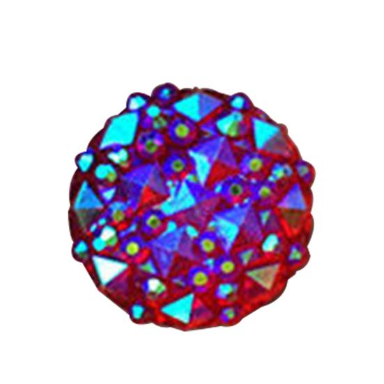 DIY 40 шт. 12 мм круглые стразы из смолы AB с плоской задней стороной для телефона, свадебные поделки