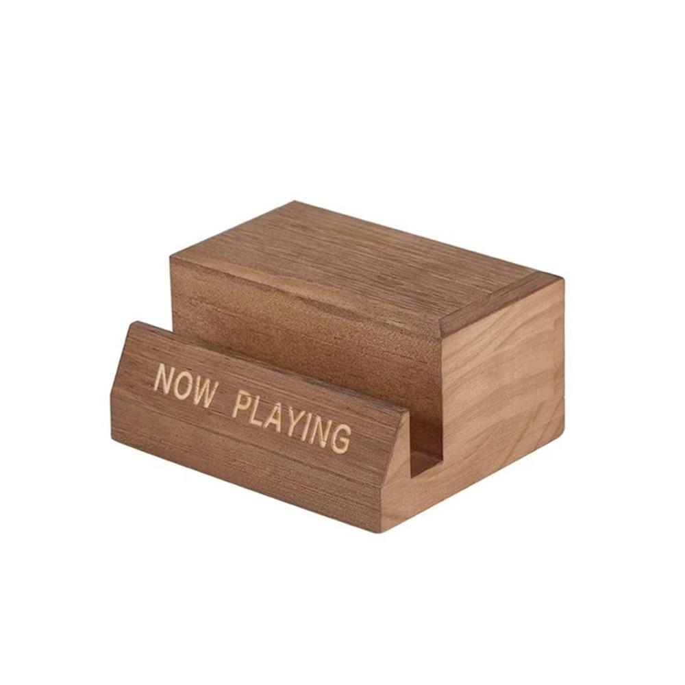 Single Holder Wooden Vinyl Record Holder Natural LP Display Shelf Album Display