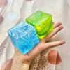 Игрушки Игрушки Кубик-антистресс Спираль Сенсорная фиджет-игрушка для снятия тревоги и стресса, Медленно поднимающийся сжимаемый кубик льда, Мячики-антистресс для взрослых и детей