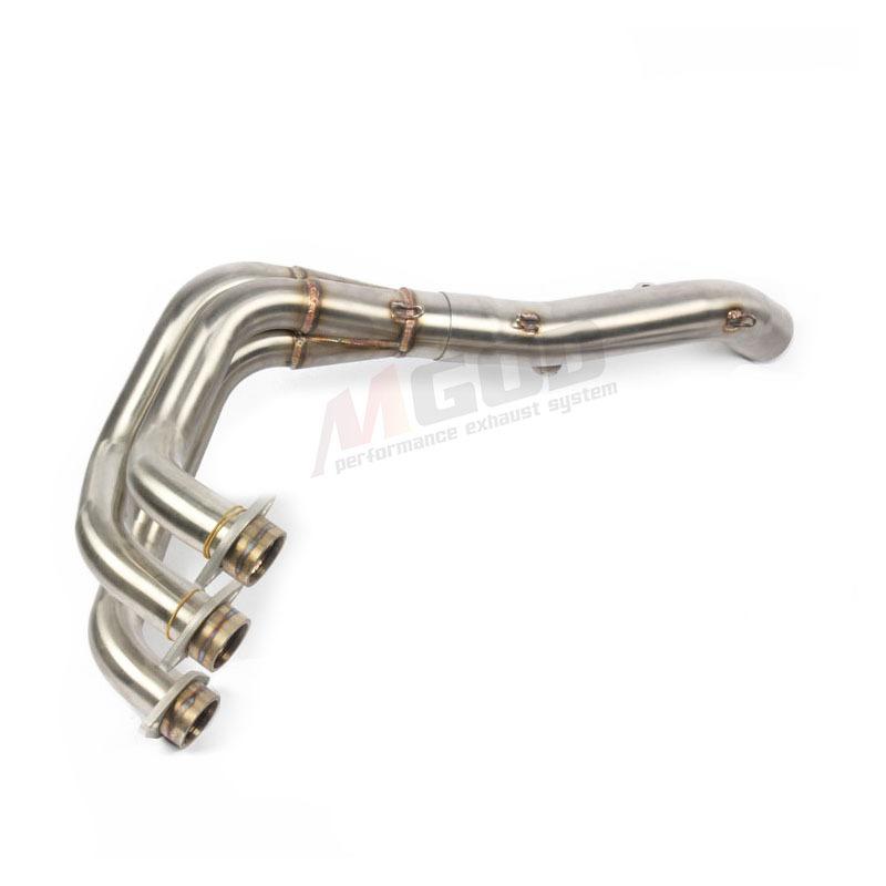 For MT-09 FZ-09 FJ09 MT09 FZ09 TRACER 900 2014-2020 51mm Motorcycle Exhaust System Slip On Front Link Pipe Moto Motorbike
