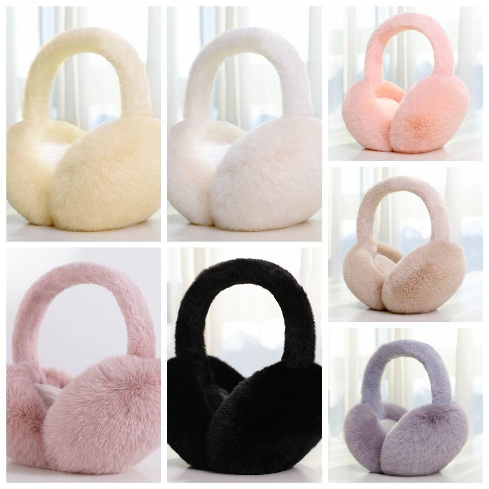Thicken Foldable Earmuffs Folding Winter Ear Cover Fashion Plush Earmuffs Outdoor