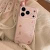 Розовый милый мишка яблоко 17promax чехол для мобильного телефона iphone16 магнитный держатель 15 подходит для 13 корейский 17