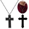 Ожерелье с крестом и секретным отсеком, Ожерелье с подвеской в виде старинного креста, Готическая панк хип-хоп мода, Уникальные украшения со скрытым хранилищем