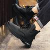 Ankle Boots Men's Denim Boots Rubber Sole Men Work Shoe Brown Motorcycle Shoes Platform Designer Shoes 2025 Classic Short Boots