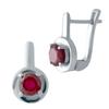 Silver Earrings with Natural Ruby 2.533ct (2021629)