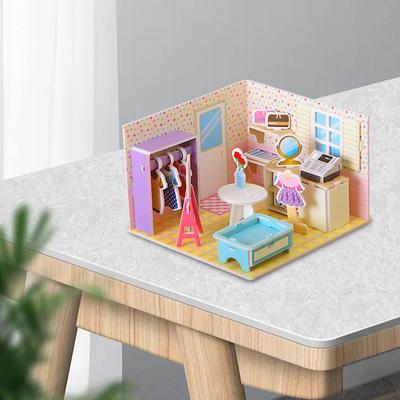 Модели зданий DIY Наборы Бумага и Пенопласт, Творческое Хобби, 3D Пазлы Игрушки для Детей,
