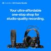PreSonus AudioBox Go Creator Complete Studio Recording Bundle with USB Audio 96K Interface, Condenser Microphone, Professional Monitoring Headphones,