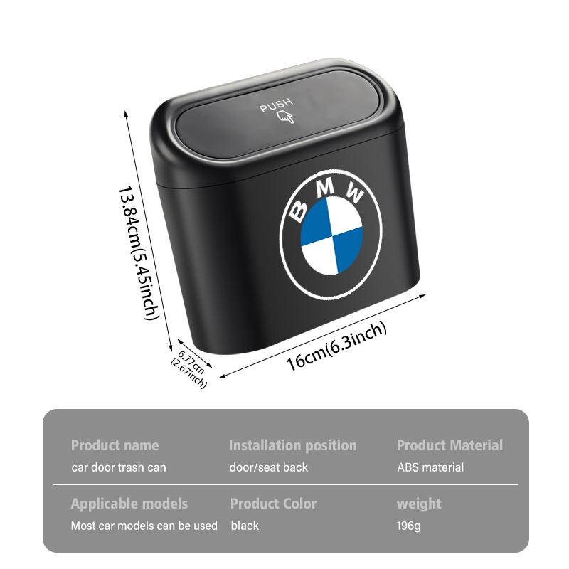 BBKB9 Universal Car Trash Can Storage Multifunctional Garbage Case For BMW 1 3 5 7 Series M F01 F20 F10 F13 E52 E53 E60 E93