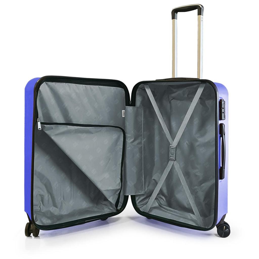 coral high Чемодан маленького размера из АБС-пластика лавандового цвета 16436