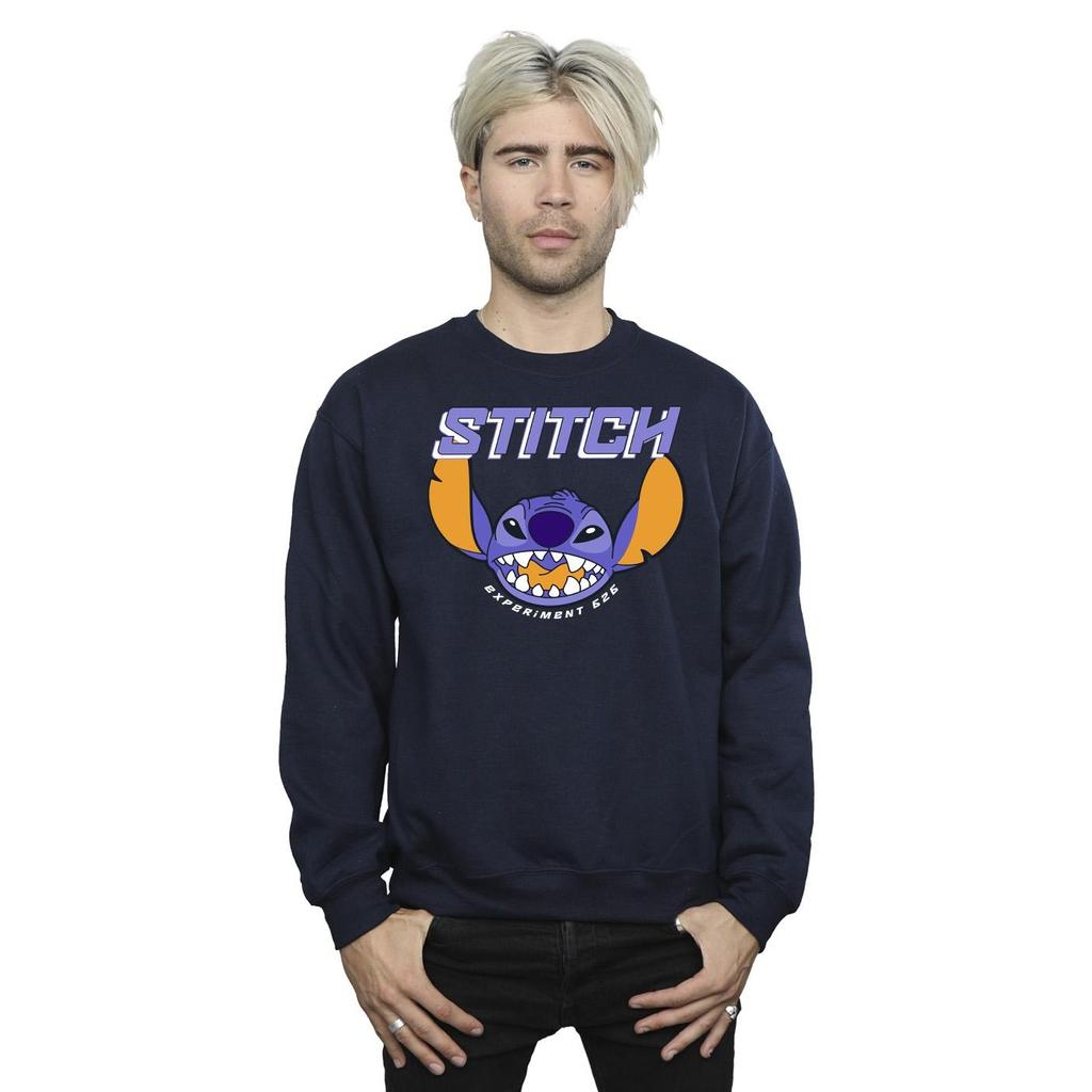 Disney Mens Lilo And Stitch Purple Sweatshirt