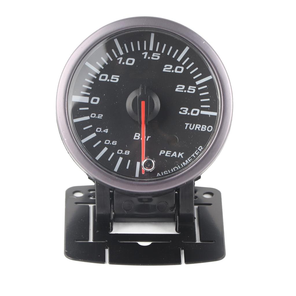 2.5inch 60mm 3.0 Bar LED Car Modification Turbo Boost Gauge Meter Pointer DC12V