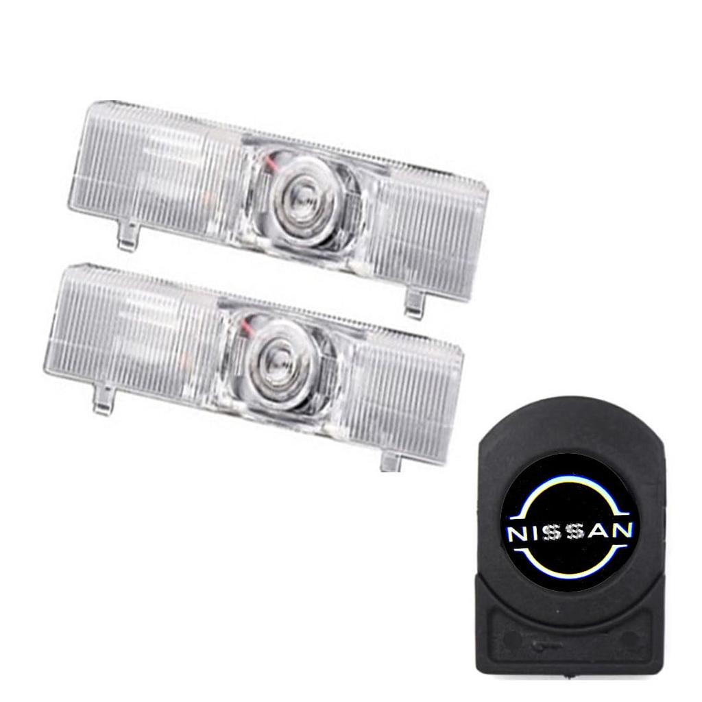 Светодиодная подсветка салона Yaoperfor, HD, устойчивая к выцветанию, проекция логотипа, совместима с серией Nissan Elgrand E52, приветственная подсветка двери Elgrand