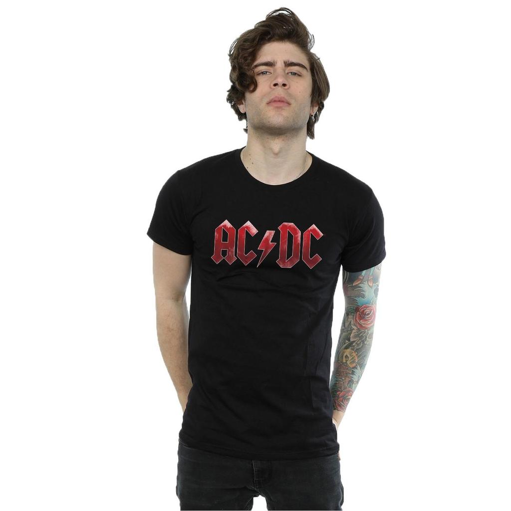 AC/DC Mens Ice Logo Cotton T-Shirt