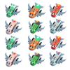 12Pcs Pull Back Wind-up Airplane Toy Educational Spring Clockwork Aircraft Toy Toddlers