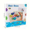 Wooden Gear Toy for Youngsters Smart Puzzle Game with Colorful Gears,Fine Motor Skills Development,Creative Educational Toy for Christmas Gifts,