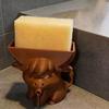 Держатель для губок в виде коровы Хайленд 3D-печать со встроенным сливом Сохраняет губки сухими Милый дизайн коровы Забавный практичный кухонный аксессуар Подарок