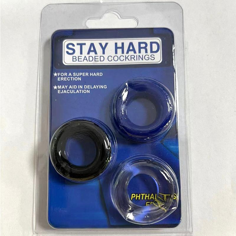 3pcs Male Sex Lock Essence Penis Rings Delayed Ejaculation Chastity Device Lasting Cock Ring For Male Couple Adult Sex Products