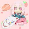 Fumo Hata no Kokoro Plush Toy Anime Touhou Project Japanese Game Stuffed Doll Soft Character with Removable Mask Kids Fans Gifts