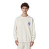 MLB New York Yankees Sweatshirts Unisex Ecru Crew Neck Moderate Regular 3AMTL0114-50CRS