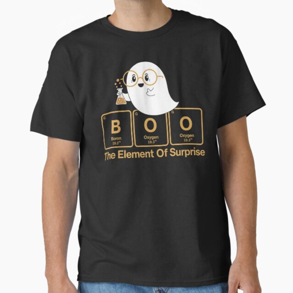 Chemistry Boo The Element Of Surprise Cute Chemist Halloween T-Shirt Unisex T-Shirt
