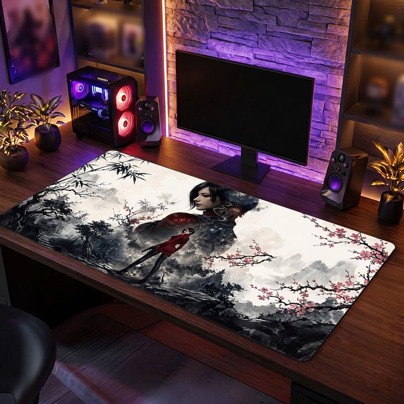 Большой коврик для мыши Resident Evil Расширенный Мягкий коврик для стола Игровой Офисный Декор Компьютерного стола Коврик