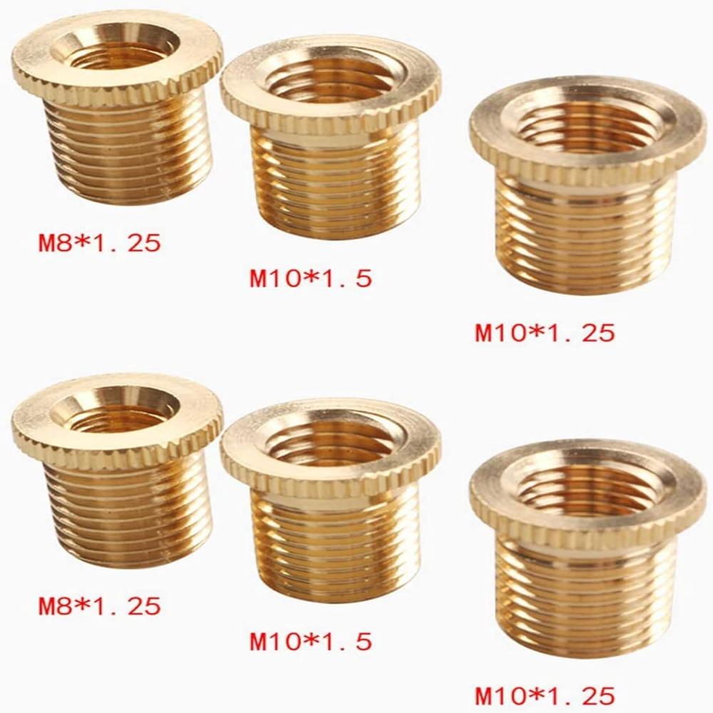 6 шт. Золотые M8X1.25/M10 X1.25/M10X1.5 Латунные Универсальные Адаптеры Ручки Переключения Передач 5 6 Скоростей Механика Автомат