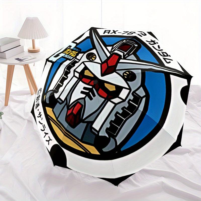 Автоматический зонт-трость Gundam Robot, Прочная железная рама, Складная портативная конструкция, Для путешествий, Ежедневного использования 175