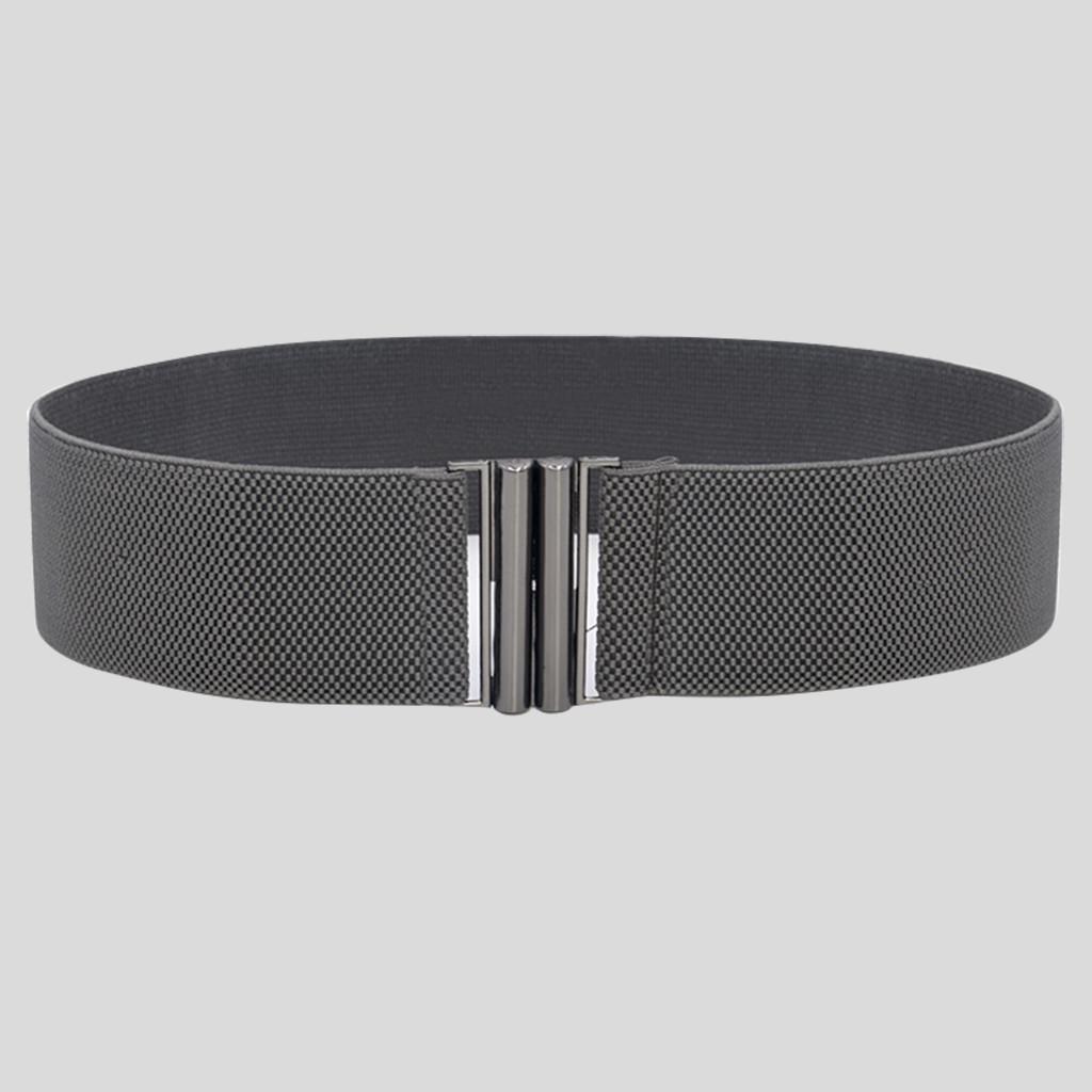 Модные женские широкие ремни, женские широкие эластичные ремни с пряжкой на талии, эластичное платье