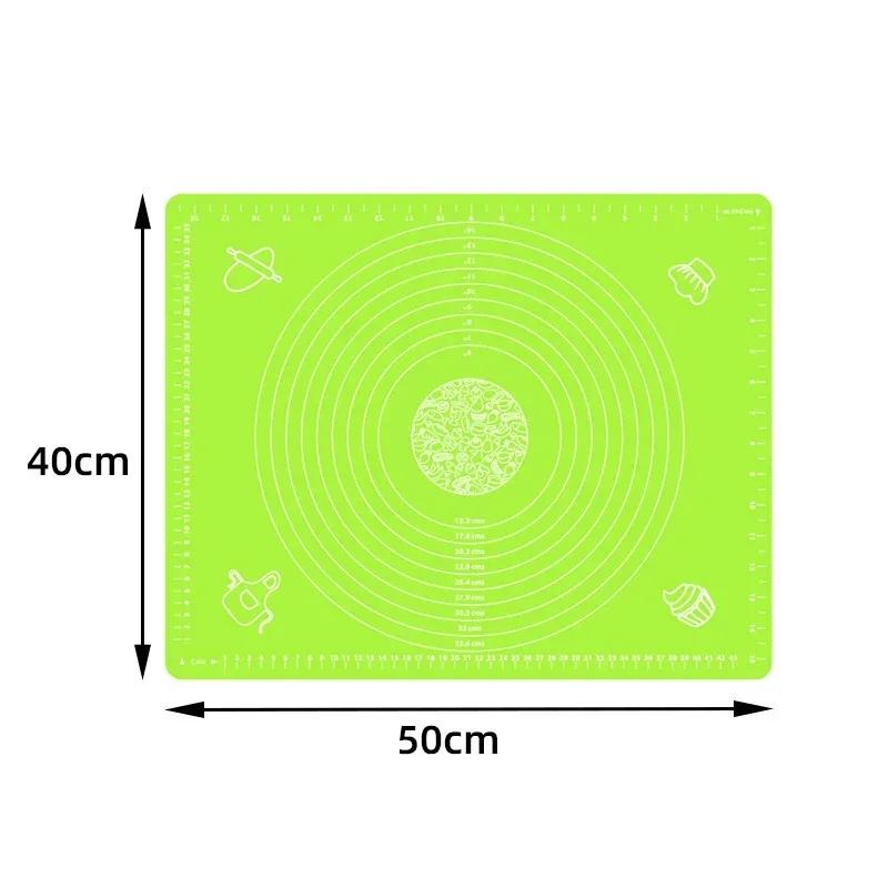 Baking Mat Non-Stick Silicone Kneading Dough Mat Pizza Cake Dough Maker Kitchen Rolling Dough Pads Baking Pastry Tools