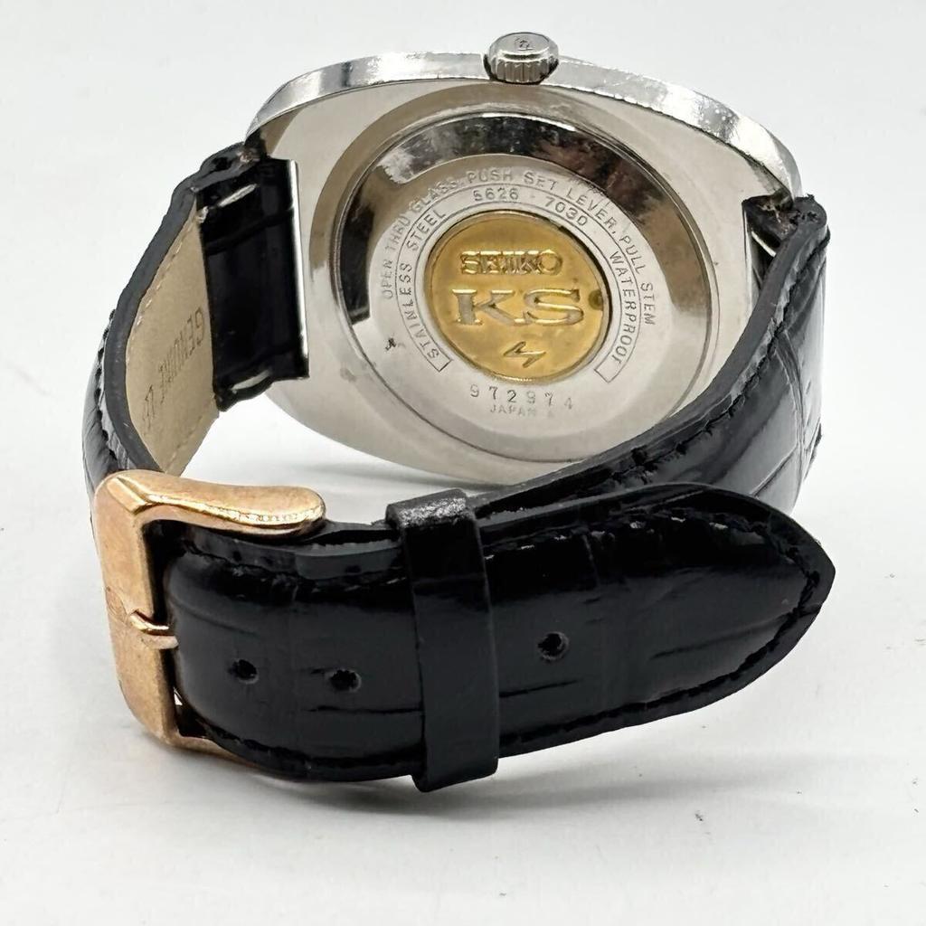 KING SEIKO SUPERIOR ХРОНОМЕТР Автоматические Серебристые с Белым Отличное Рабочее Состояние 5626-7030 Мужские Часы, Циферблат