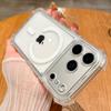 Роскошный Магнитный Беспроводной Заряд Для Чехла Magsafe для iPhone 17 16 15 14 13 12 11 Pro Max Plus Air Ударопрочный Прозрачный Чехол