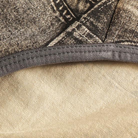 Мужские трусы с отдельными карманами, имитация джинсов, принт, удобная посадка, высокая эластичность, повседневная одежда