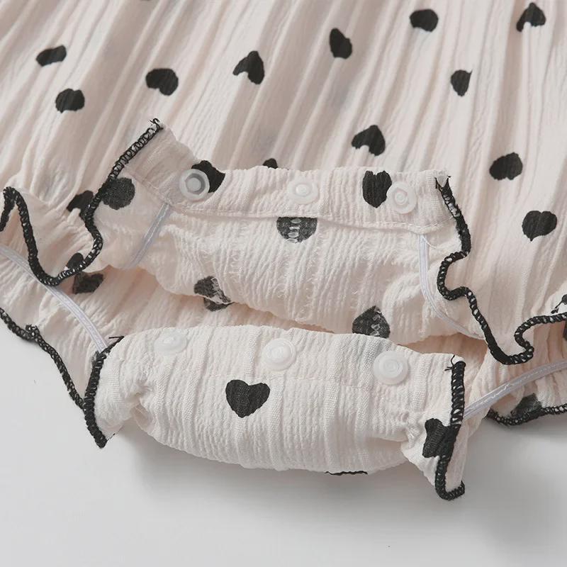 Летний комбинезон с капюшоном для новорожденной девочки - комбинезон принцессы для прогулок