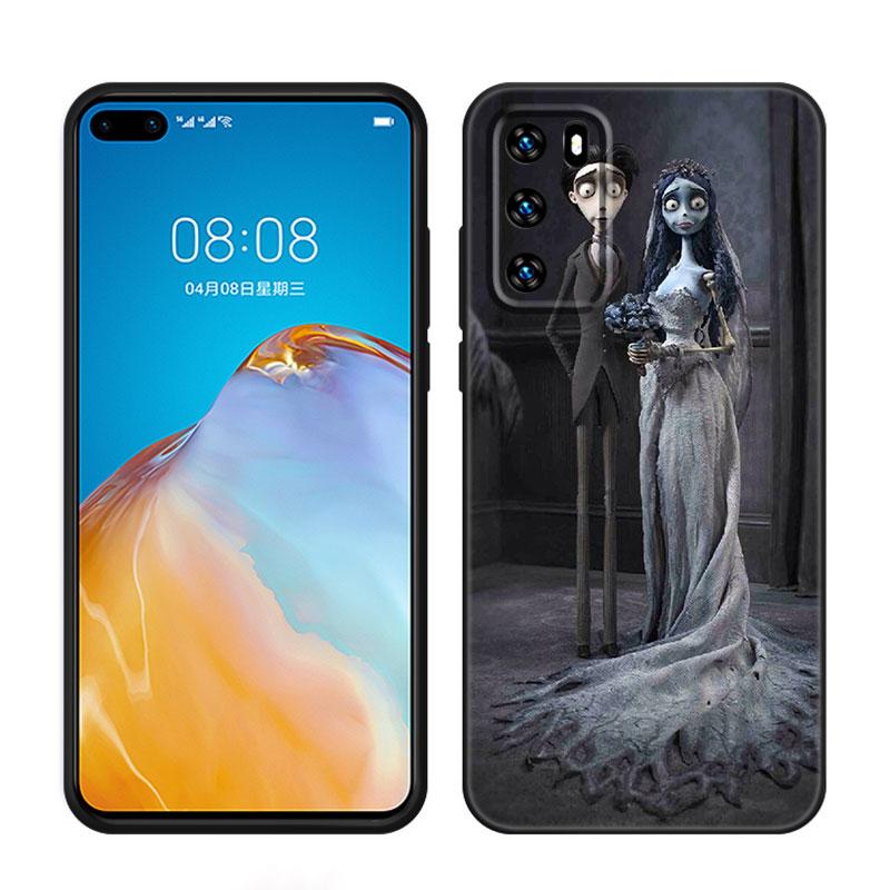 Труп невесты черный силиконовый чехол для телефона Huawei P10 P20 P30 P40 Lite P50 P60 Art P50E P Smart Z 2018 2020 2021 Pro 2019