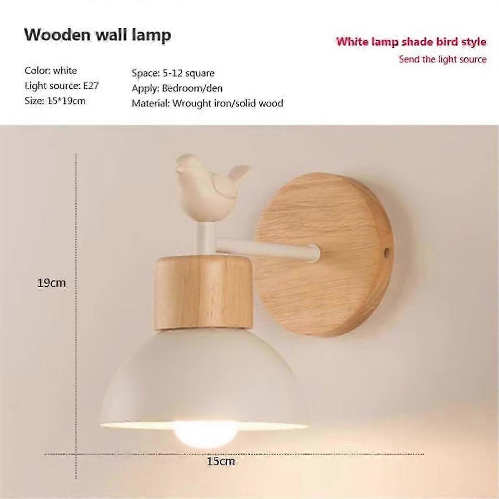 Nordic Style Wood Wall Lamp: Perfect for Living Room, Bedroom, Study, Kid's Room & Hallway Decoration