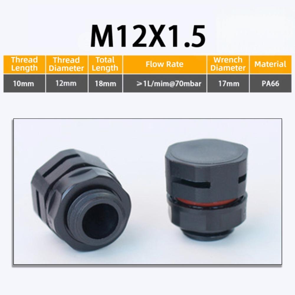 New Waterproof Vent Plug M5 M6 M8 M12 M16 Nylon Breather Valve Pressure Valve New
