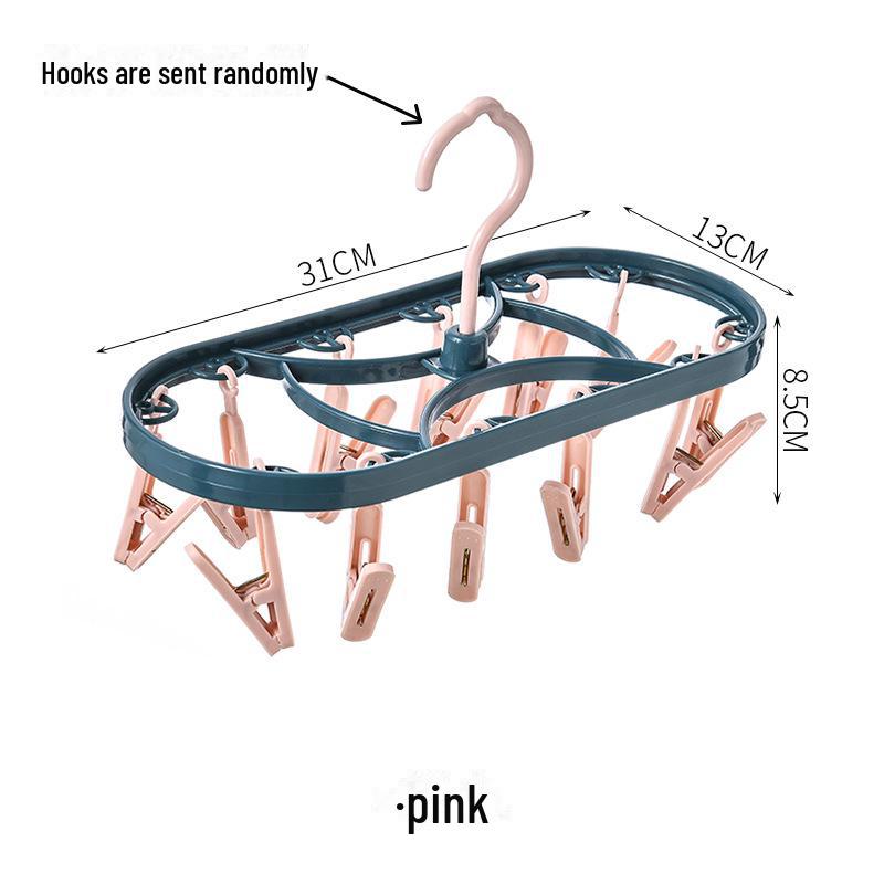 Ветрозащитная многофункциональная сушилка с 12 зажимами для нижнего белья, одежды и носков
