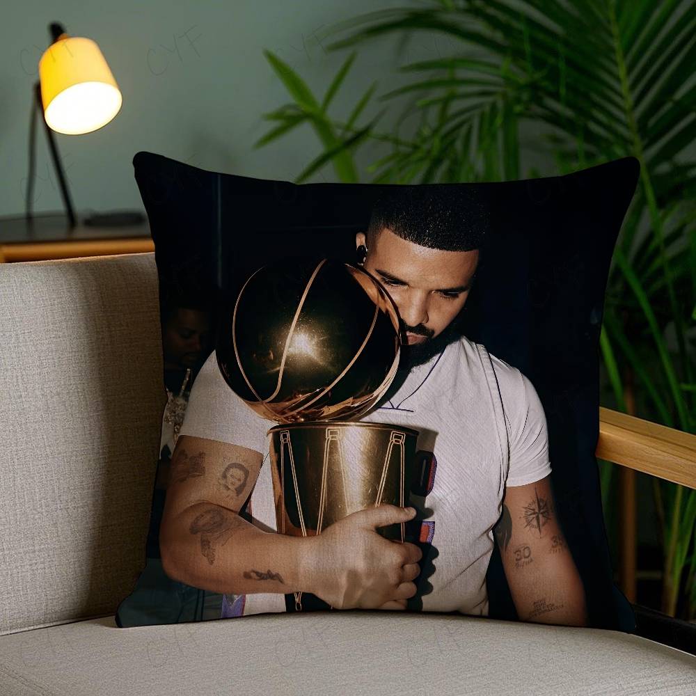 Горячий Крутой Певец D-Drake Наволочка На Заказ Печатный Матовый Флисовый Подушка, Нежное Прикосновение к Коже Ребенка, Экологически Чистая Сублимационная Подушка