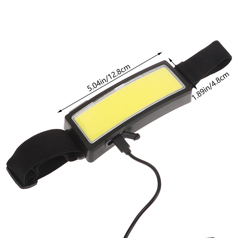 Портативные светодиодные фонари Cob, 3-режимные уличные фонари, встроенный аккумулятор, перезаряжаемый через USB, фонарь для кемпинга, рыбалки, скалолазания