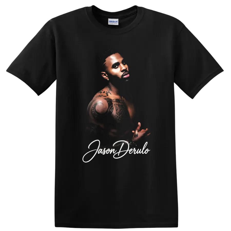 Jason Derulo Tattoo Portrait Pop Music Graphic T Shirt Celebrity Fan Art Tee