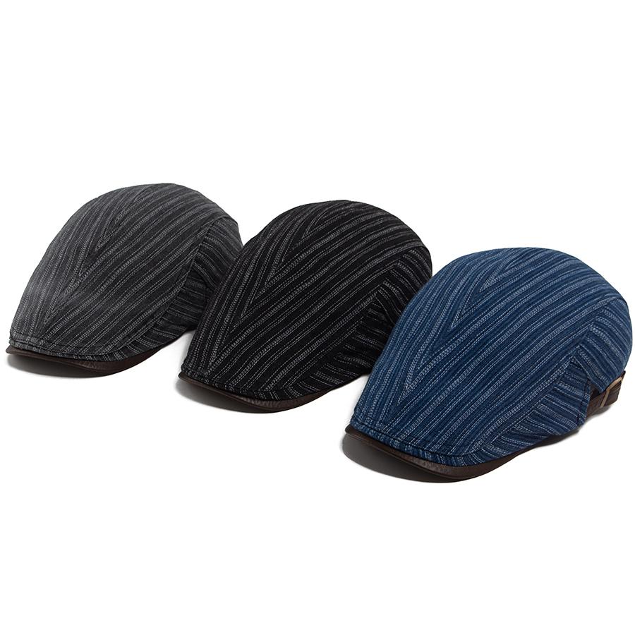 Джинсовый Хлопок Вышивка Берет Винтажная Мода Женская Кепка Газетчика Повседневная Мягкая Верхняя Часть Мужская Плоская Шляпа с Солнцезащитным Козырьком Для Весны Осени