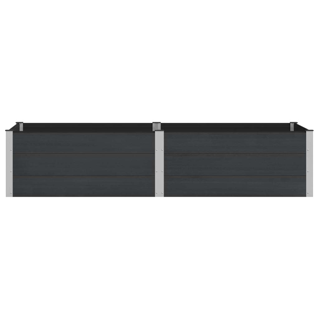 Raised Garden Bed Black 250 x 100 x 54 cm