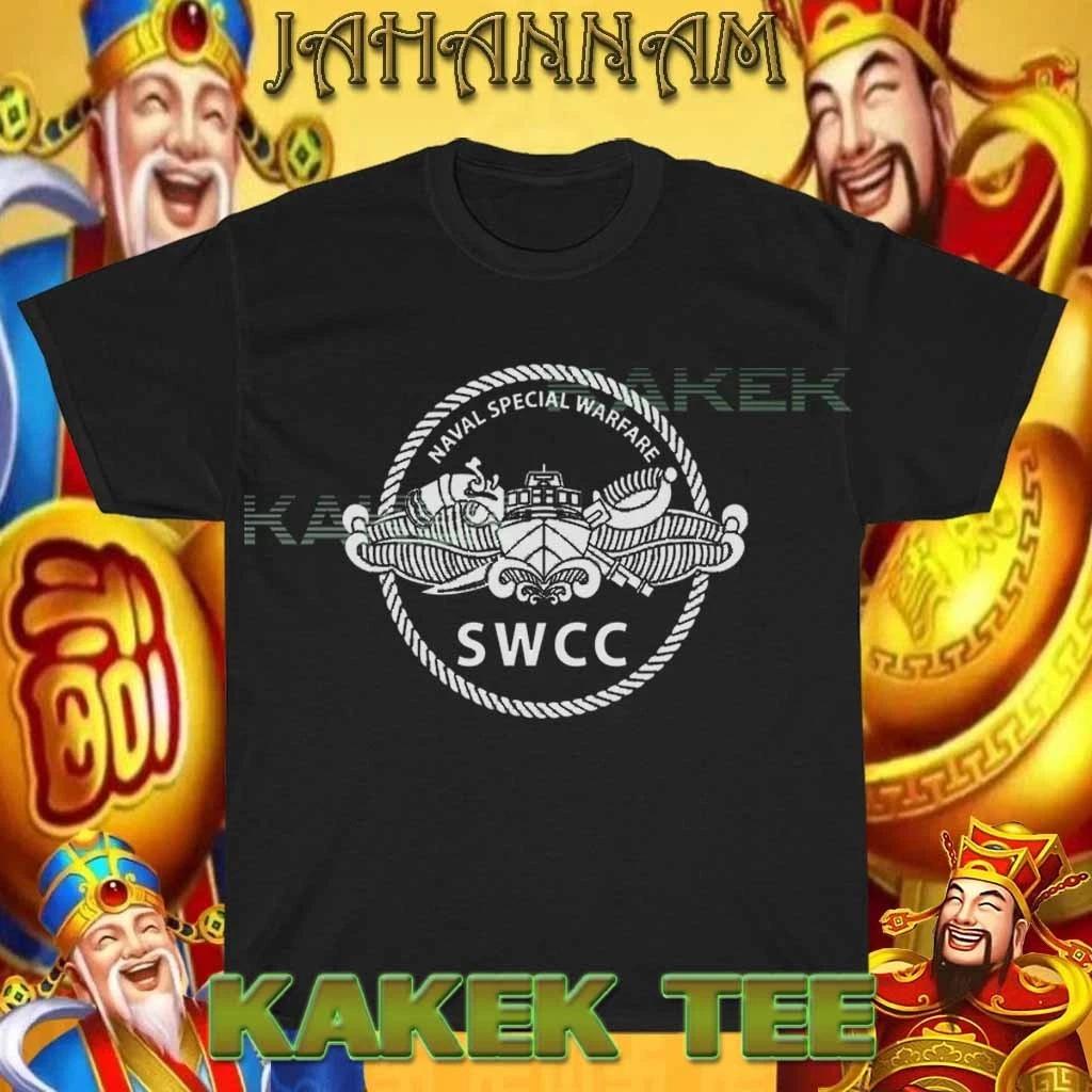Новая футболка SWCC Логотип Военно-морского спецназа Американская футболка Смешная Размеры от S до 5XL