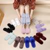 Fairy Style Women's Solid Color Furry Slippers for Outdoor Wear - Autumn 2023 Collection