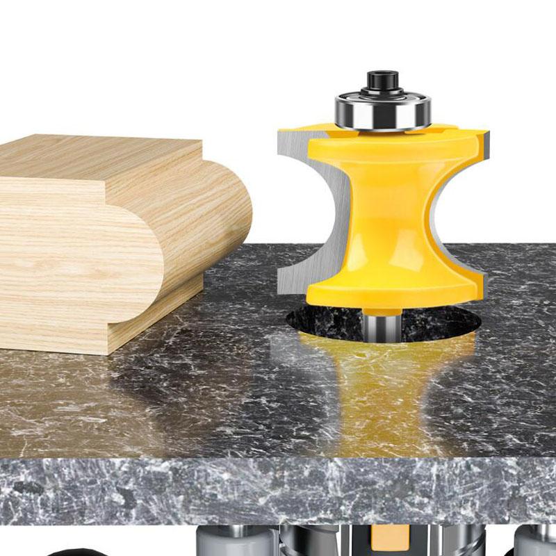 8mm Shank Half Round Bit Convex Edging Bits For Wood End Mill Woodworking Tool Industrial Grade Milling Cutter